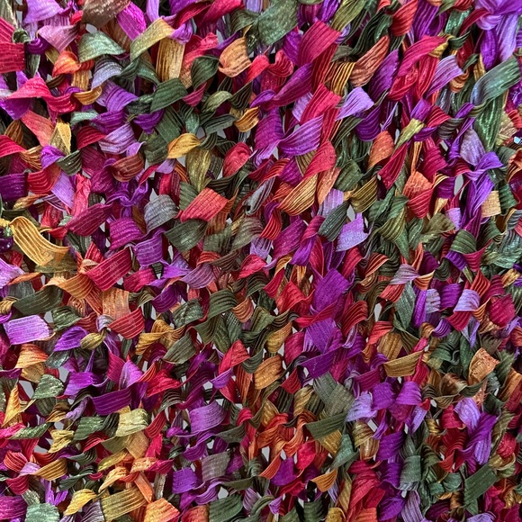 Artisan One Of A Kind, Weave, Glass Beads, Fringe Skirt, Swimsuit Cover Or Top. - Picture 5 of 5